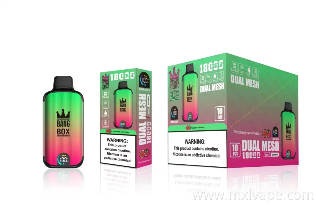 Europe Most Popular Disposable E Cigarette Cheap Price Bang Box 18000/18K Puff